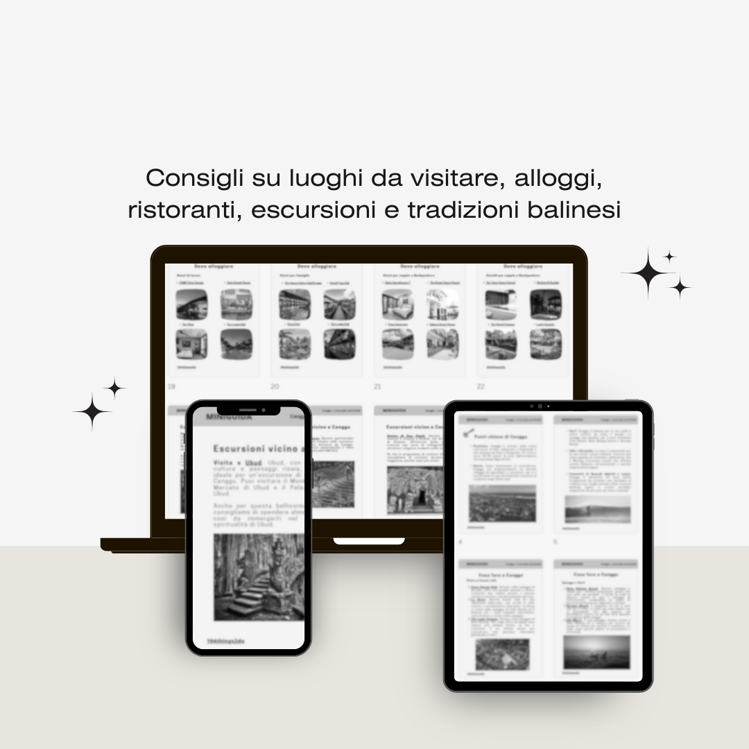 Miniguida "Canggu e dintorni - L’area più cool di Bali"